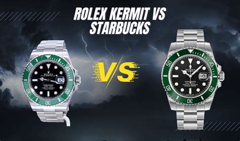 rolex starbucks vs kermit.